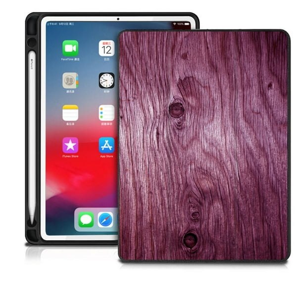 Apple iPad Pro 9.7 10.5 12.9 inch Pencil Wooden Cover Case Holder Protect Carry